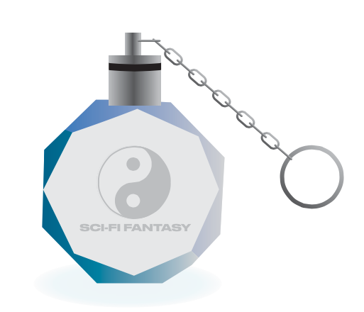 SCI-FI FANTASY - Light Up Crystal Keychain