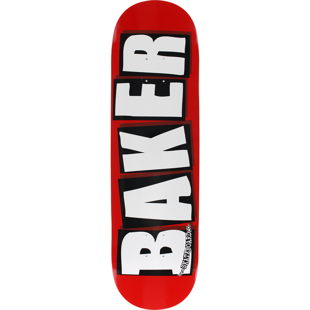 Baker - Brand Logo Deck-8.625 RED/WHT