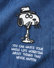 Load image into Gallery viewer, Butter Goods x Peanuts - Spike Jacket, Distressed Indigo
